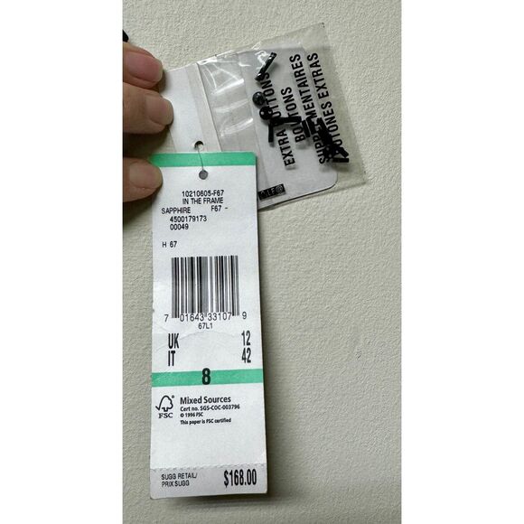 NWT ANNE KLEIN Gorgeous Sapphire Blue Beaded Sheath Dress, Sz 8 - Picture 7 of 10